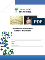 Fundamentos Matemáticos Cuaderno de Ejercicios