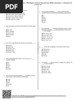 521 - Pronouns Test Exercises Multiple Choice Questions With Answers Advanced Level 22