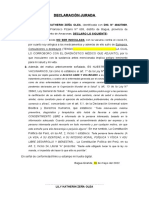 Declaración Jurada de No Vacunarse - Lily Katherine Zaña Olea - 2022