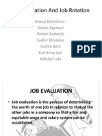 Job Evaluation and Job Rotation