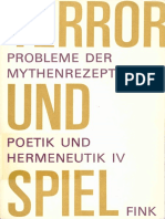 (Poetik Und Hermeneutik 4) Manfred Fuhrmann (HG.) - Terror Und Spiel. Probleme Der Mythenrezeption-Wilhelm Fink (1971)