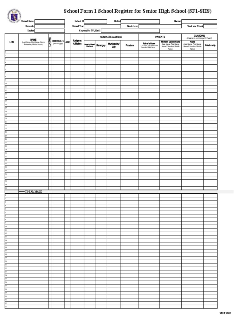 Senior High School Forms | PDF | Kinship And Descent | Living Arrangements
