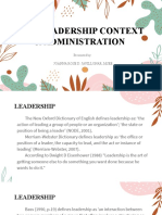 Edad 306 The Leadership Context of Administration