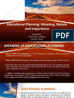 Educational Planning by Joanna Rose D. Javillonar and Warmie R. Tabuso