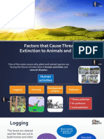 Factors Causing Extinction of Animals and Plants