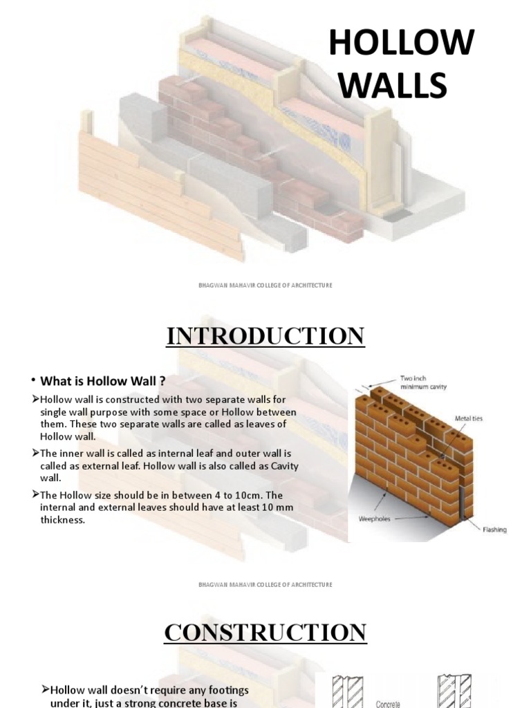 Hollow Walls1 PDF Masonry Wall