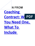 Coaching Contract