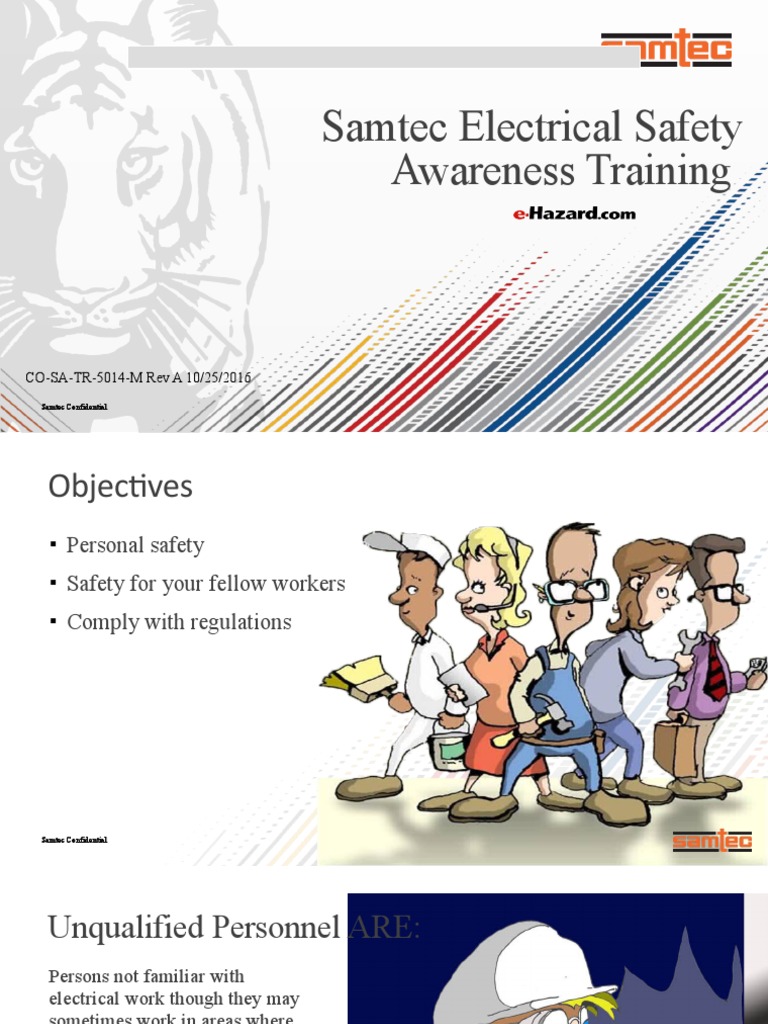 COSATR5014M Samtec Electrical Safety Awareness Training PDF