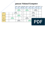 Jadual Penggunaan Ict