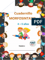 Cuadernillo Morfosintaxis 4-5 Años