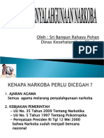 BAHAYA PENYALAHGUNAAN NARKOBA Untuk Tanggal 31 Oktober