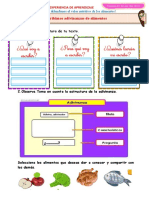 D5 A1 FICHA Escribimos Adivinanzas de Alimentos