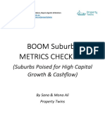 Boom Suburb Metrics Checklist v0.1