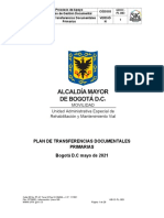 GDOC PL 003 V1 Plan de Transferencias Documentales Primarias