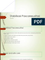 Stabilisasi Pascaresusitasi