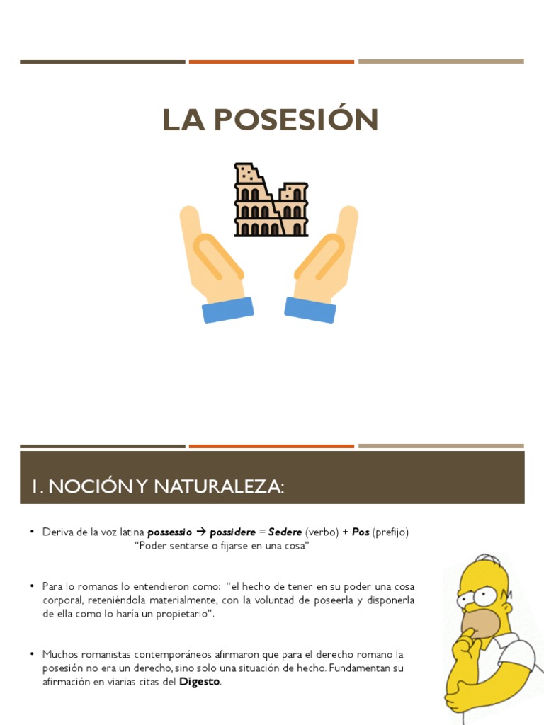 La Posesión en Roma | PDF | Posesión (Ley) | Justicia