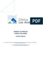 Libro Aranceles Clínica Los Andes 2022 Ambulatorio 1