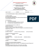 Evaluación de Ciencia II con énfasis en Física sobre los cuerpos celestes y las leyes de Newton