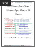 New Pattern Input Output Exam Cart