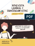 Entrevista Laboral Y Currículum Vitae: Virginia Martín y Lucía Benito