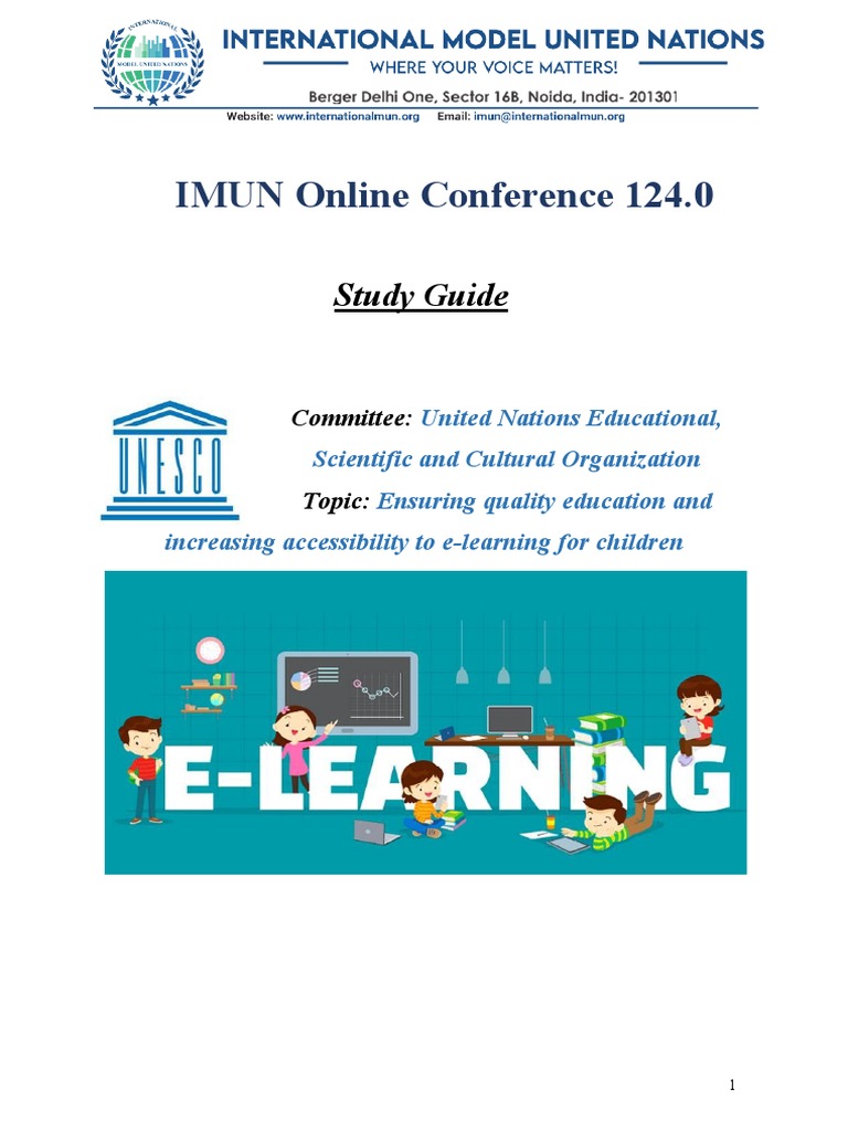 Study Guide - UNESCO - International MUN Online Conference 124.0 | PDF ...