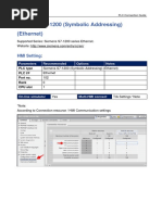 Siemens S7 1200 Symbolic Addressing Ethernet