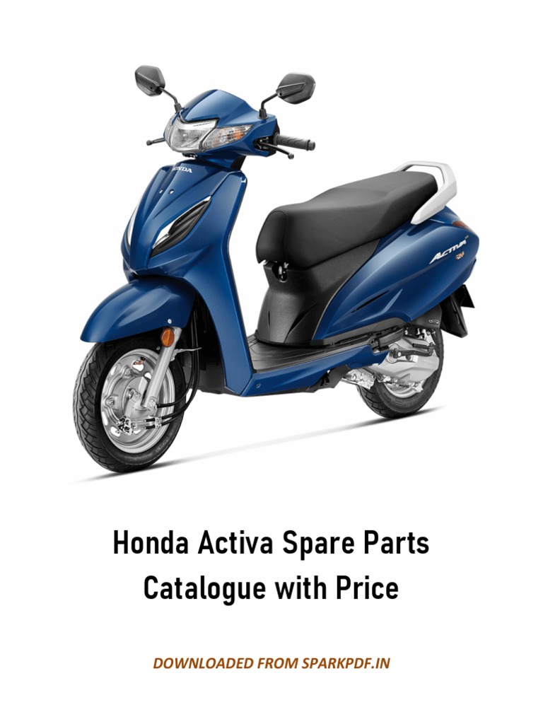 Honda Activa Spare Parts Price List PDF SPARKPDF in PDF Clutch