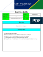 Learning Guide Math 7 - Week 4