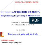 Chương 1 - Tổng Quan Về Ngôn Ngữ Lập Trình