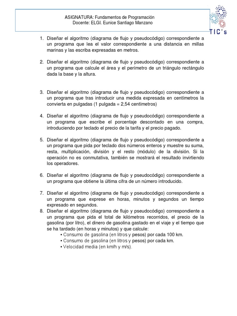 Ejercicios de Programacion en Java - Basicos | PDF | Algoritmos ...
