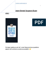 ?KPSC Assistant Dental Surgeon Exam 2021