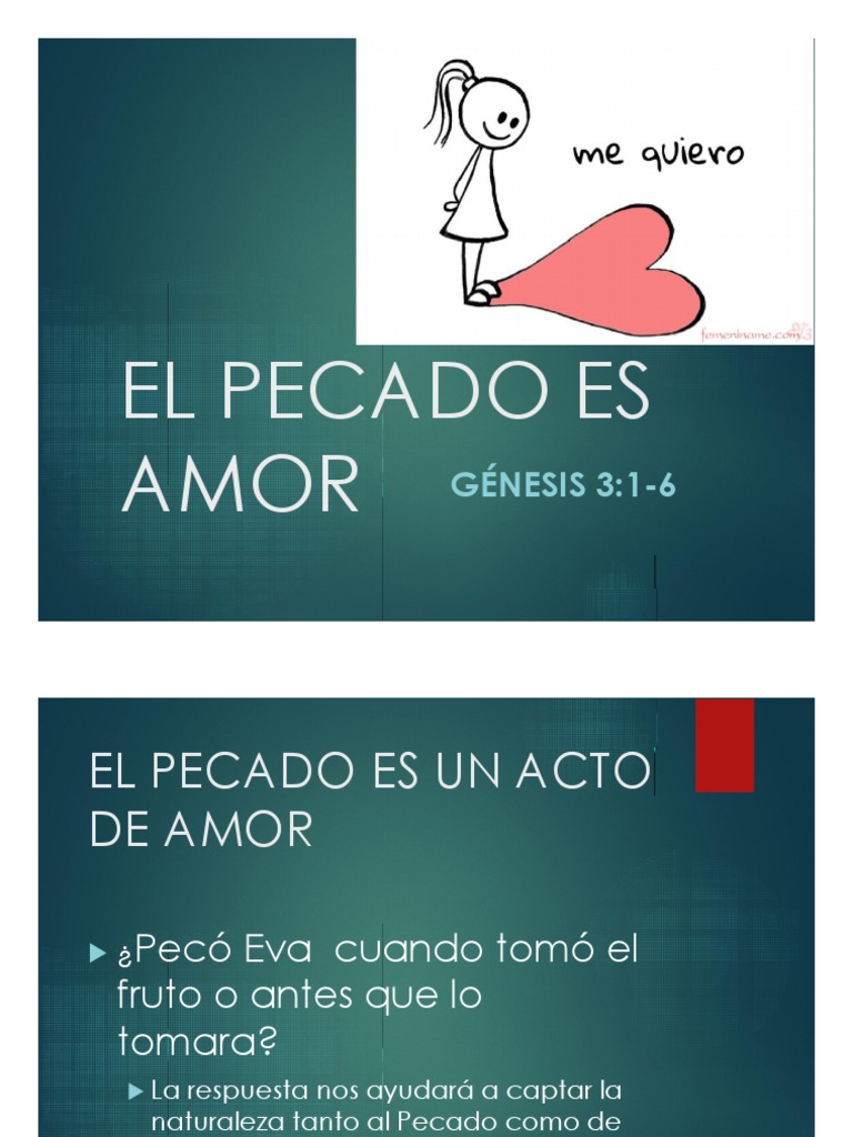 El Pecado como Acto de Amor | PDF | Pecado | Salvación