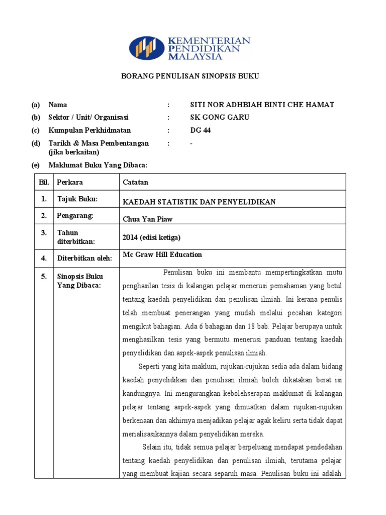 Sinopsis buku splkpm 2022 pdf