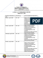 JAMES HENSON Aug. 03-07 - ,2020-Weekly-Accomplishment-report