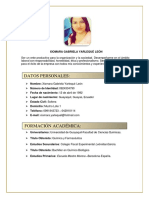 Datos Personales:: Xiomara Gabriela Yarlequé León