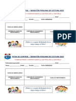 Ficha de Control de La Lectura 2022