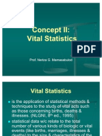 Concept II-Vital Statistics