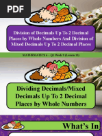 (Math 6 WK 9 L13) - Division of Decimal Numbers