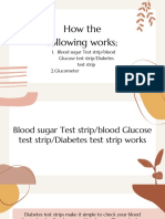 How The Following Works : Blood Sugar Test Strip/blood Glucose Test Strip/diabetes Test Strip Glucometer 1