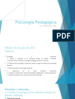 Psicología Pedagógica: Lic. Fernanda Pérez Olguín