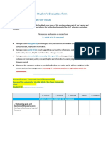 SLOT Students Evaluation Form - Full Module