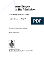 Examens-Fragen Physik Für Mediziner Zum Gegenstandskatalog (Dr. Martin Höhl, Dr. Hans Nägerl (Auth.) )