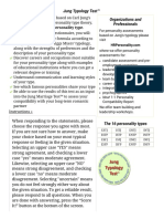 Personality Test Based On C. Jung and I. Briggs Myers Type Theory