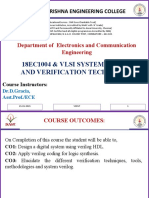 18ec1004 & Vlsi System Design and Verification Techniques: Sri Ramakrishna Engineering College