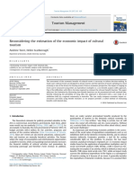 Reconsideting the Estimation of Economic Impact of Cultural Tourism TOURISM MANAGEMENT