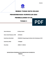 Pengembangan Kurikulum Dan Pembelajaran Di SD - TUGAS 3