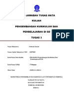 Tugas 3 - Pengembangan Kurikulum Dan Pembelajaran Di SD