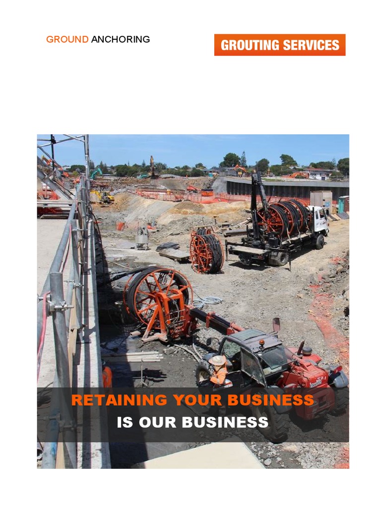 Ground Anchoring Brochure | PDF | Prestressed Concrete | Creep ...