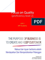 Training Focus On Quality & Manage Execution Share