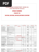 HP Secretariat Telephone Directory | PDF